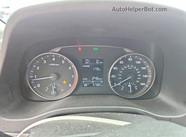 5NPD84LF6HH051518 2017 HYUNDAI ELANTRA Black Instrument cluster view