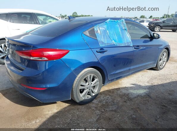 5NPD84LF6HH066133 2017 HYUNDAI ELANTRA Blue Trasero derecho