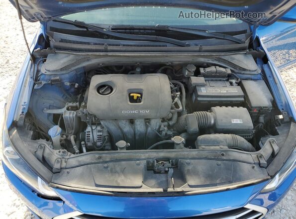 5NPD84LF6HH079335 2017 HYUNDAI ELANTRA Blue Rear interior view