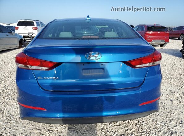 5NPD84LF6HH079335 2017 HYUNDAI ELANTRA Blue Rear view