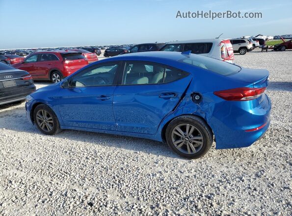 5NPD84LF6HH079335 2017 HYUNDAI ELANTRA Blue Rear left
