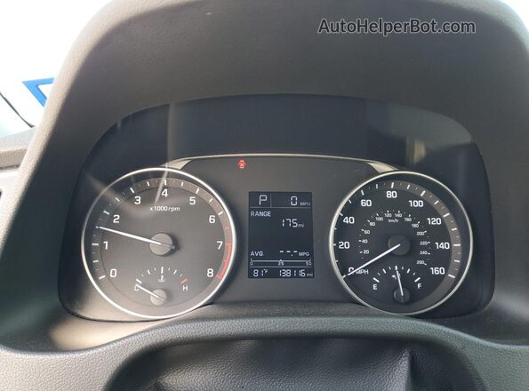 5NPD84LF6HH079335 2017 HYUNDAI ELANTRA Blue Instrument cluster view