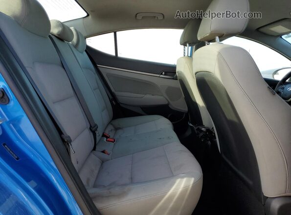 5NPD84LF6HH079335 2017 HYUNDAI ELANTRA Blue Rear seats view