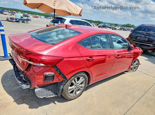 5NPD84LF6HH093641 2017 HYUNDAI ELANTRA Red Задня права чверть
