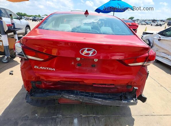 5NPD84LF6HH093641 2017 HYUNDAI ELANTRA Red Вид ззаду