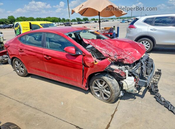 5NPD84LF6HH093641 2017 HYUNDAI ELANTRA Red Передня права чверть