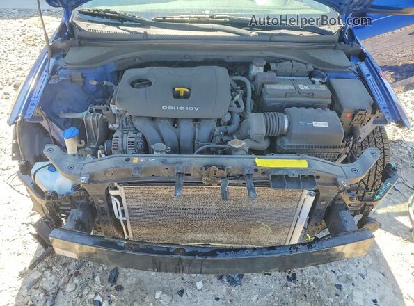 5NPD84LF6HH115542 2017 HYUNDAI ELANTRA Blue Rear interior view