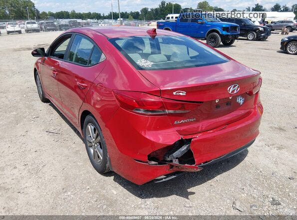 5NPD84LF6HH128856 2017 HYUNDAI ELANTRA Red უკანა მარცხენა