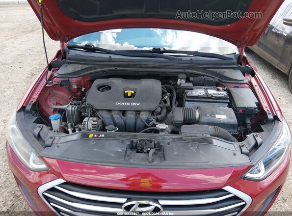 5NPD84LF6HH128856 2017 HYUNDAI ELANTRA Red უკანა ხედი