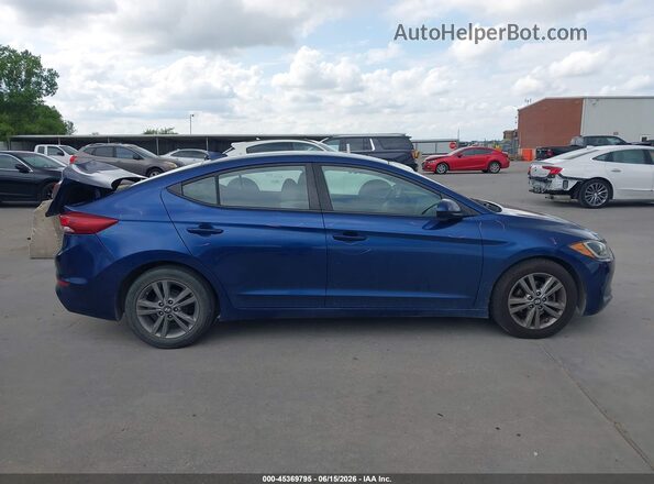 5NPD84LF6HH161985 2017 HYUNDAI ELANTRA Blue Սալոնի հետևի տեսք