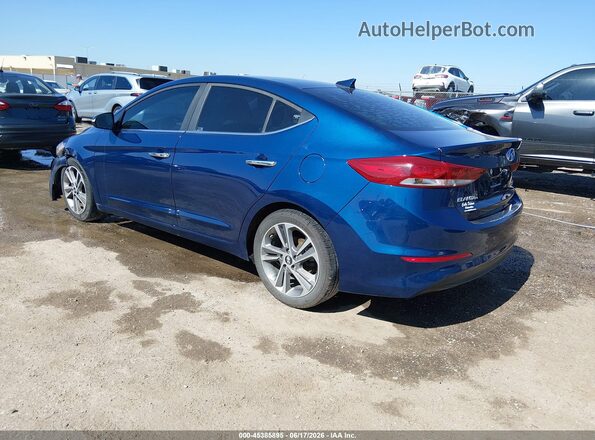 5NPD84LF6HH170332 2017 HYUNDAI ELANTRA Синий Задняя левая четверть