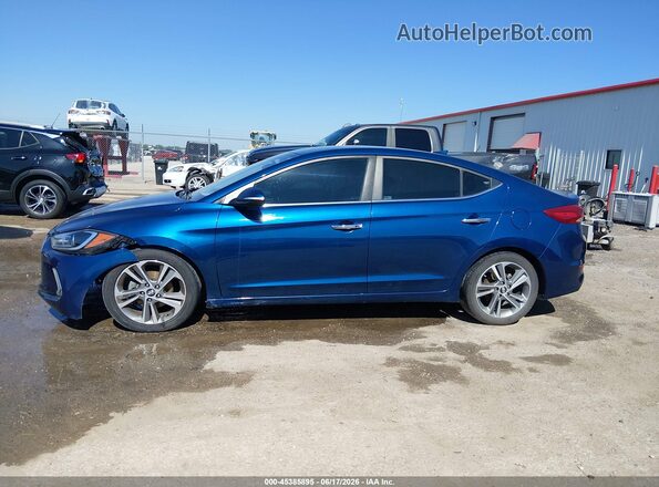 5NPD84LF6HH170332 2017 HYUNDAI ELANTRA Синий Панорамный вид салона 360°