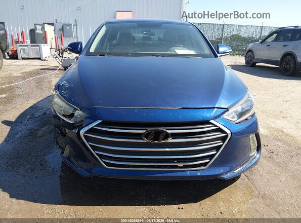 5NPD84LF6HH170332 2017 HYUNDAI ELANTRA Синий Вид щитка приборов