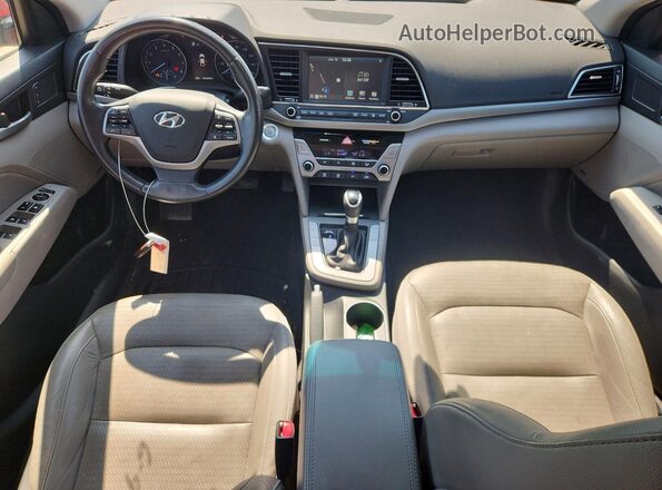 5NPD84LF6HH186062 2017 HYUNDAI ELANTRA Red წინა პანელის ხედი
