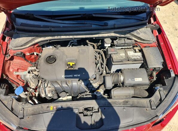 5NPD84LF6HH186062 2017 HYUNDAI ELANTRA Red უკანა სალონის ხედი
