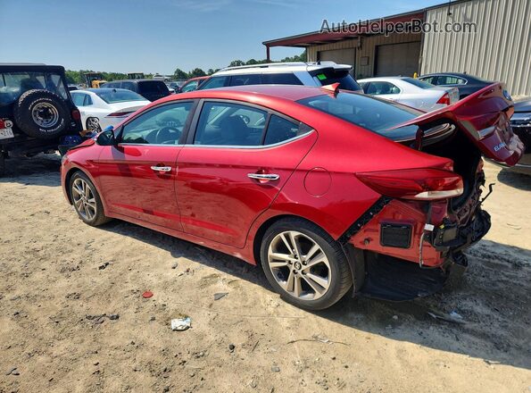 5NPD84LF6HH186062 2017 HYUNDAI ELANTRA Red უკანა მარცხენა