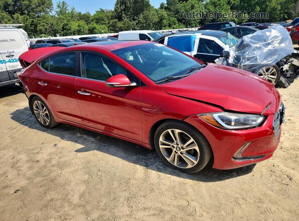 5NPD84LF6HH186062 2017 HYUNDAI ELANTRA Red წინა მარჯვენა