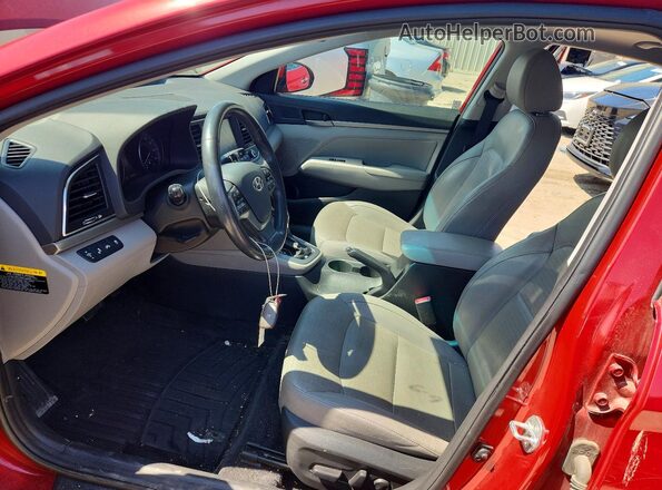 5NPD84LF6HH186062 2017 HYUNDAI ELANTRA Red წინა სალონის ხედი