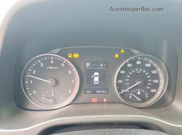 5NPD84LF6JH215453 2018 HYUNDAI ELANTRA White Instrument cluster view