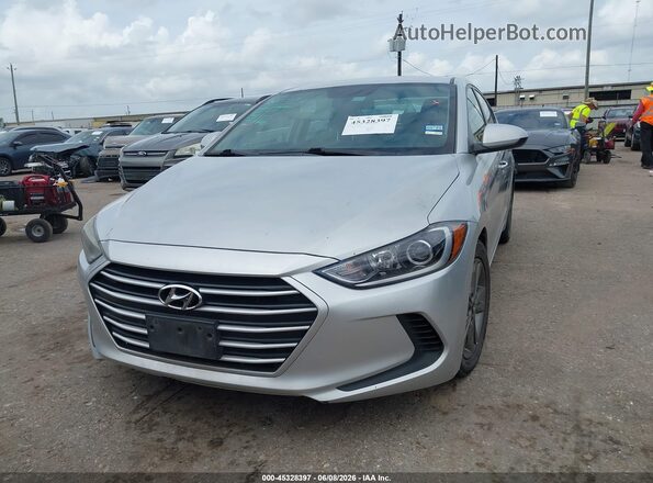 5NPD84LF6JH246525 2018 HYUNDAI ELANTRA Silver Front view