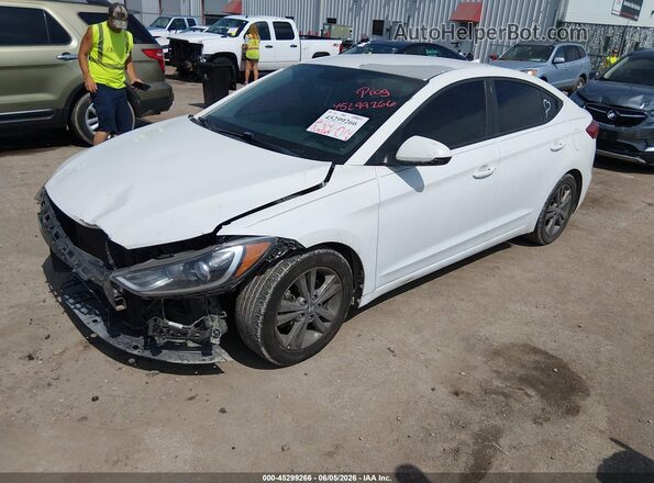 5NPD84LF6JH246945 2018 HYUNDAI ELANTRA White Vista tres cuartos delantera izquierda