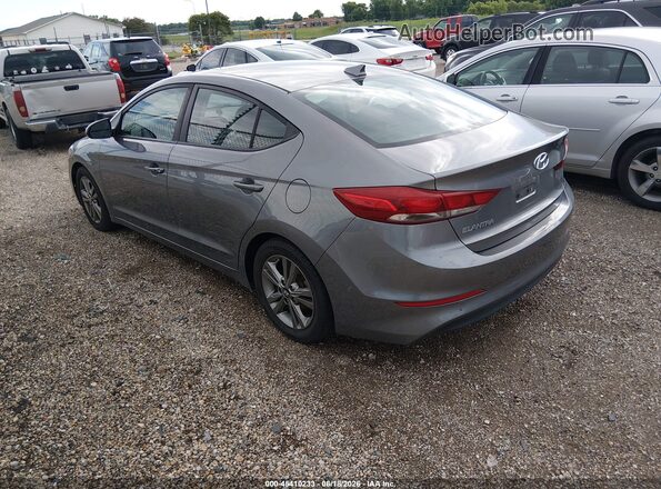 5NPD84LF6JH250316 2018 HYUNDAI ELANTRA Gray Задня ліва чверть
