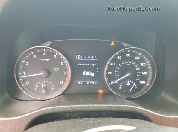 5NPD84LF6JH253295 2018 HYUNDAI ELANTRA Белый Вид щитка приборов