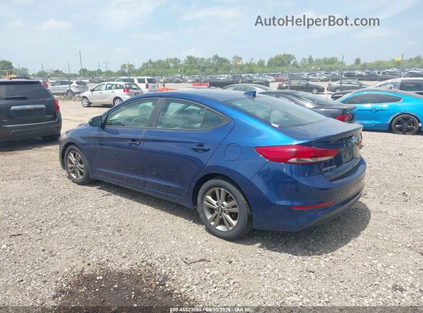 5NPD84LF6JH258495 2018 HYUNDAI ELANTRA Blue Հետևի ձախ