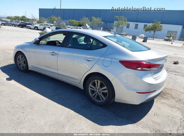 5NPD84LF6JH261834 2018 HYUNDAI ELANTRA Серебряный Задняя левая четверть