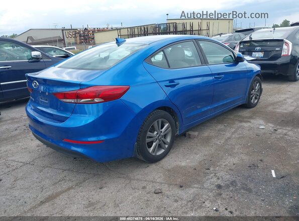 5NPD84LF6JH272719 2018 HYUNDAI ELANTRA Blue უკანა მარჯვენა