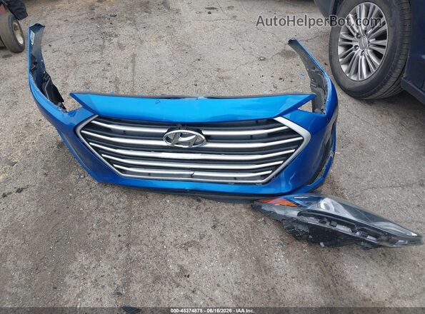 5NPD84LF6JH272719 2018 HYUNDAI ELANTRA Blue ხელსაწყოთა პანელის ხედი
