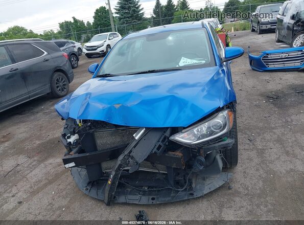 5NPD84LF6JH272719 2018 HYUNDAI ELANTRA Blue უკანა სალონის ხედი