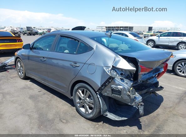 5NPD84LF6JH298561 2018 HYUNDAI ELANTRA Серый Задняя левая четверть
