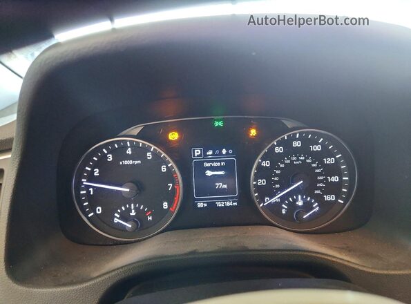 5NPD84LF6JH309638 2018 HYUNDAI ELANTRA Серебряный Вид щитка приборов
