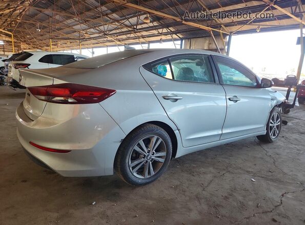 5NPD84LF6JH309638 2018 HYUNDAI ELANTRA Серебряный Задняя правая четверть