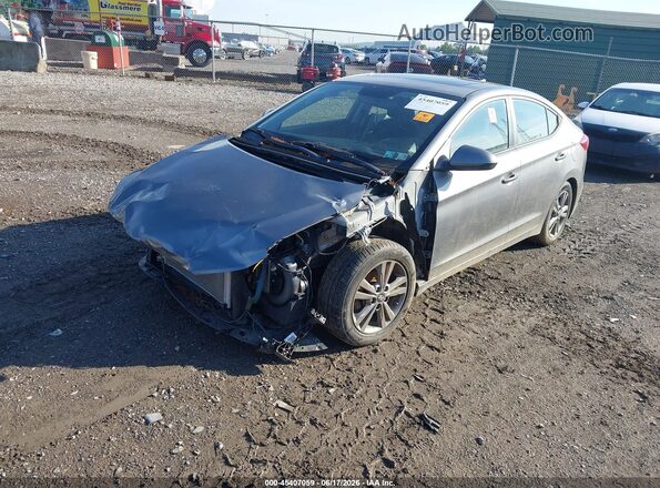 5NPD84LF6JH321966 2018 HYUNDAI ELANTRA Gray 