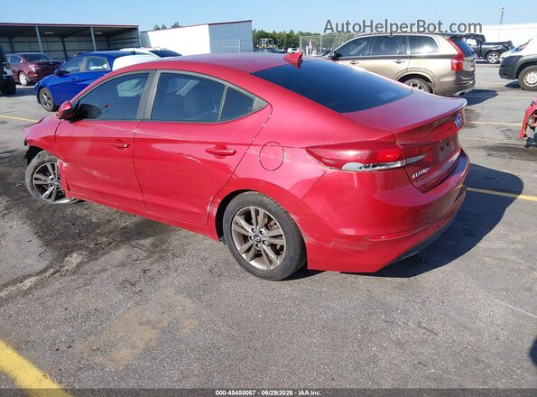 5NPD84LF6JH324480 2018 HYUNDAI ELANTRA Red Rear left