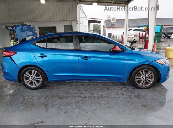 5NPD84LF6JH358175 2018 HYUNDAI ELANTRA Blue Вид задньої частини салону