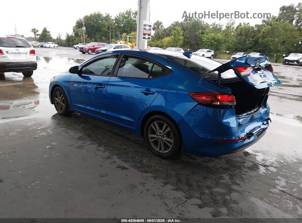 5NPD84LF6JH358175 2018 HYUNDAI ELANTRA Blue Задня ліва чверть