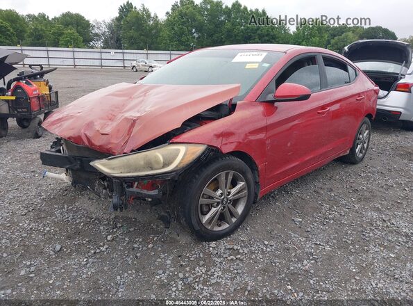 5NPD84LF6JH358757 2018 HYUNDAI ELANTRA Красный Передняя левая четверть