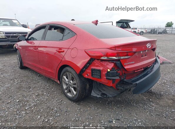5NPD84LF6JH358757 2018 HYUNDAI ELANTRA Красный Задняя левая четверть