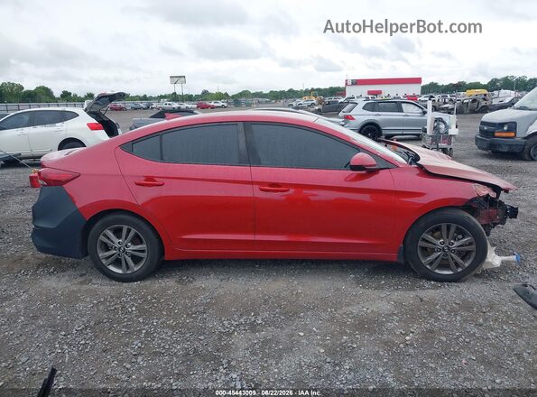 5NPD84LF6JH358757 2018 HYUNDAI ELANTRA Красный Вид задней части салона