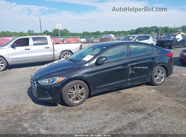 5NPD84LF6JH371654 2018 HYUNDAI ELANTRA Черный Передняя левая четверть