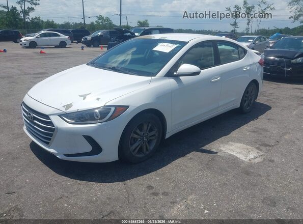 5NPD84LF6JH387546 2018 HYUNDAI ELANTRA White Vista tres cuartos delantera izquierda