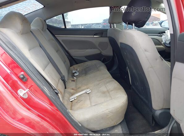 5NPD84LF6JH391824 2018 HYUNDAI ELANTRA Burgundy VIN կոդի պիտակի տեսք