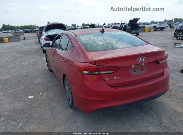 5NPD84LF6JH391824 2018 HYUNDAI ELANTRA Burgundy Հետևի ձախ