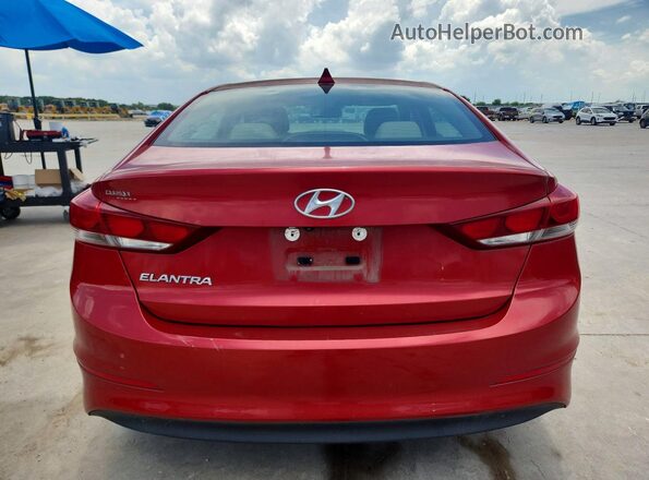 5NPD84LF6JH396408 2018 HYUNDAI ELANTRA Red Widok z tyłu