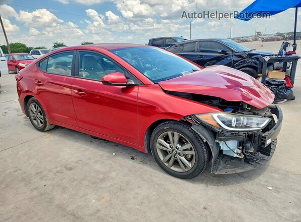 5NPD84LF6JH396408 2018 HYUNDAI ELANTRA Red Przód prawy