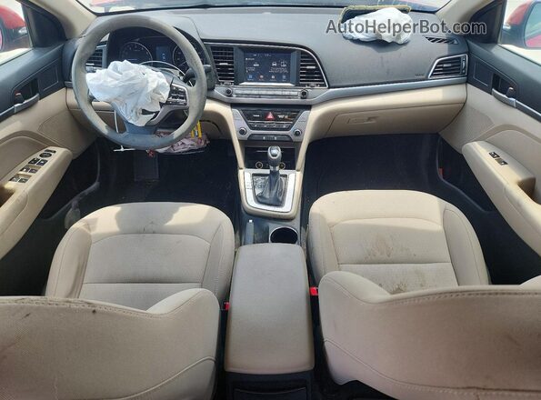 5NPD84LF6JH396408 2018 HYUNDAI ELANTRA Red Widok deski rozdzielczej