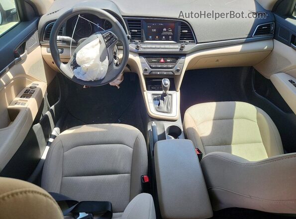 5NPD84LF6JH397719 2018 HYUNDAI ELANTRA White Vista del salpicadero